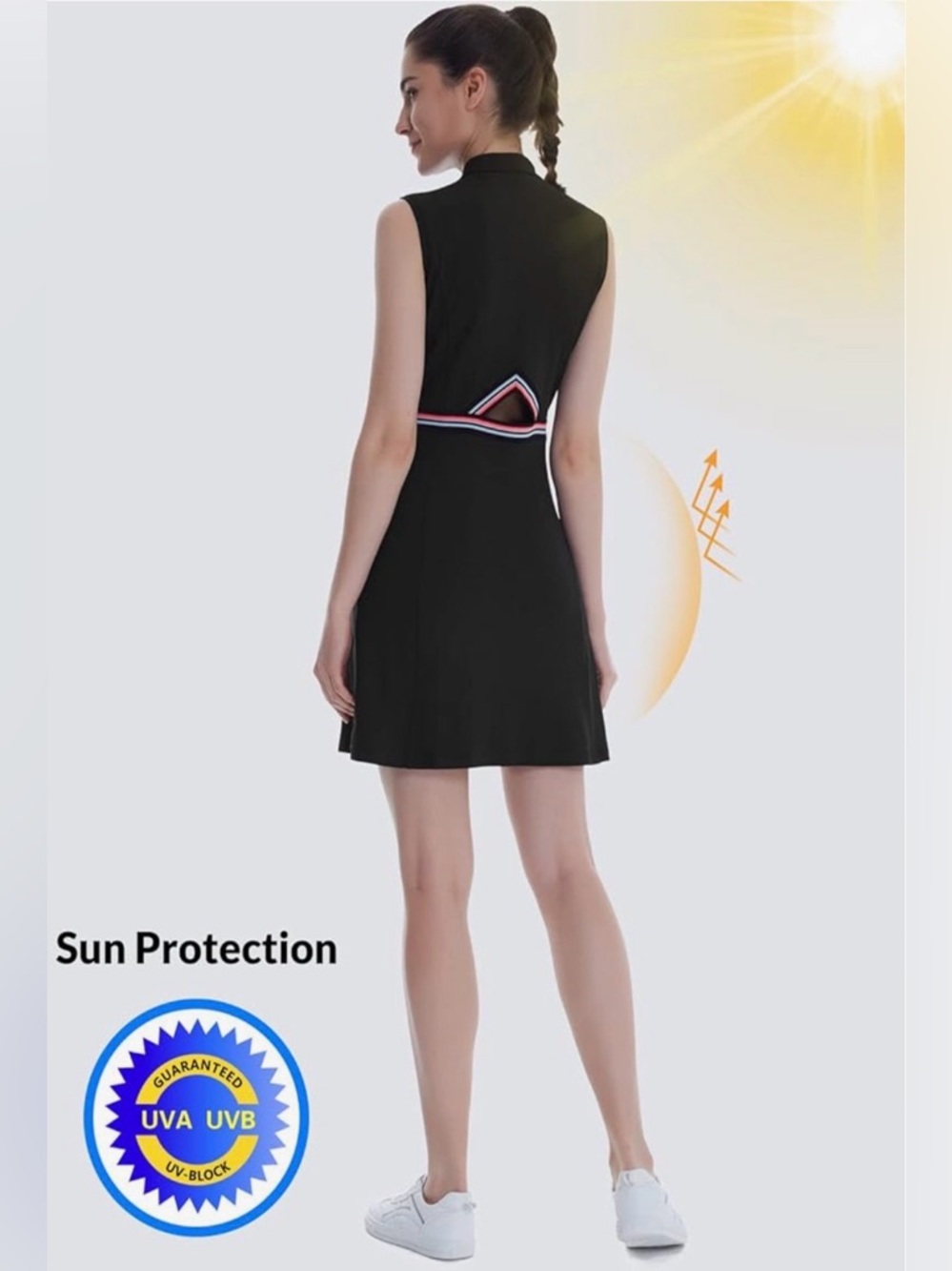 Baleaf Golf Tennis Sleeveless Dress - Picture 3 of 8